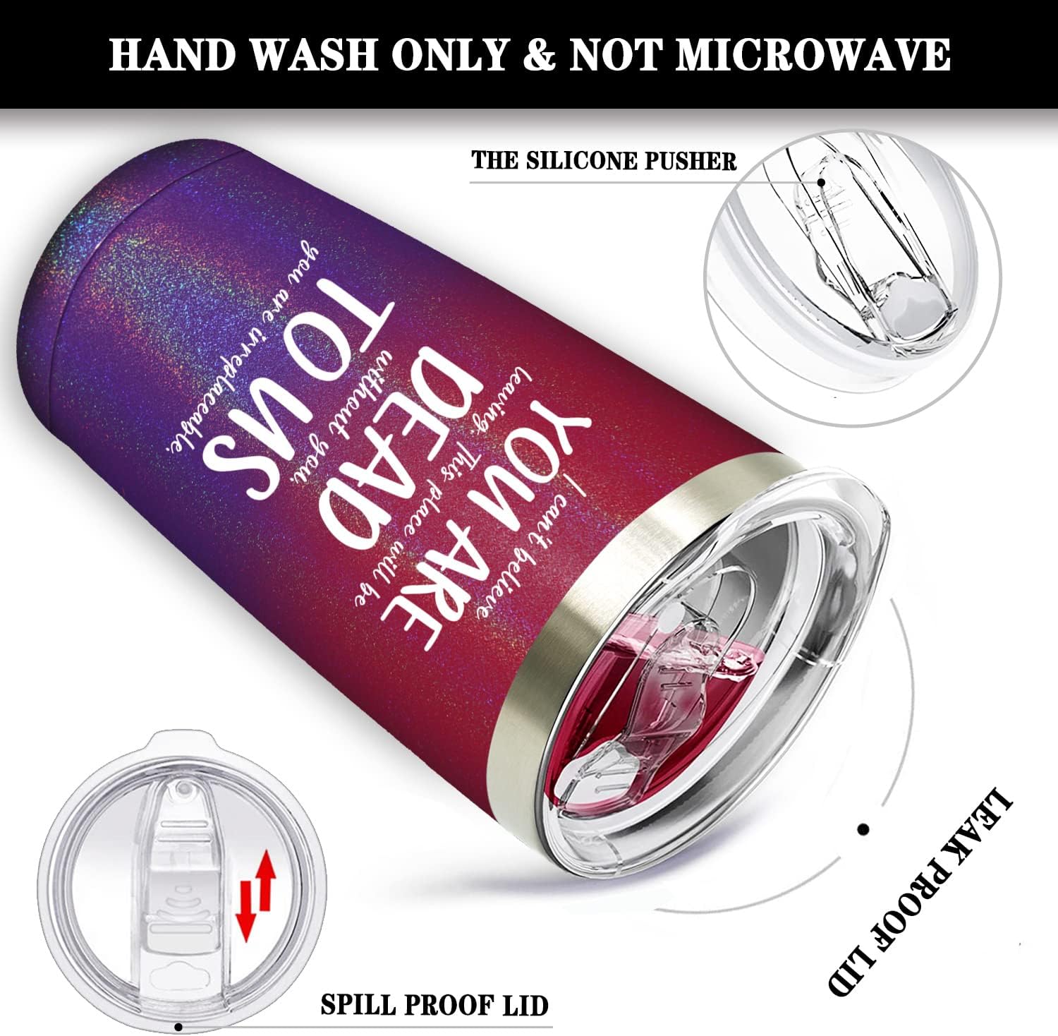 Fufandi Going Away Gift for Coworker - Coworker Leaving Gifts for Women - Farewell, New Job, Goodbye, Good Luck Gifts for Coworkers, Colleague, Boss - Tumbler Cup - Image 4