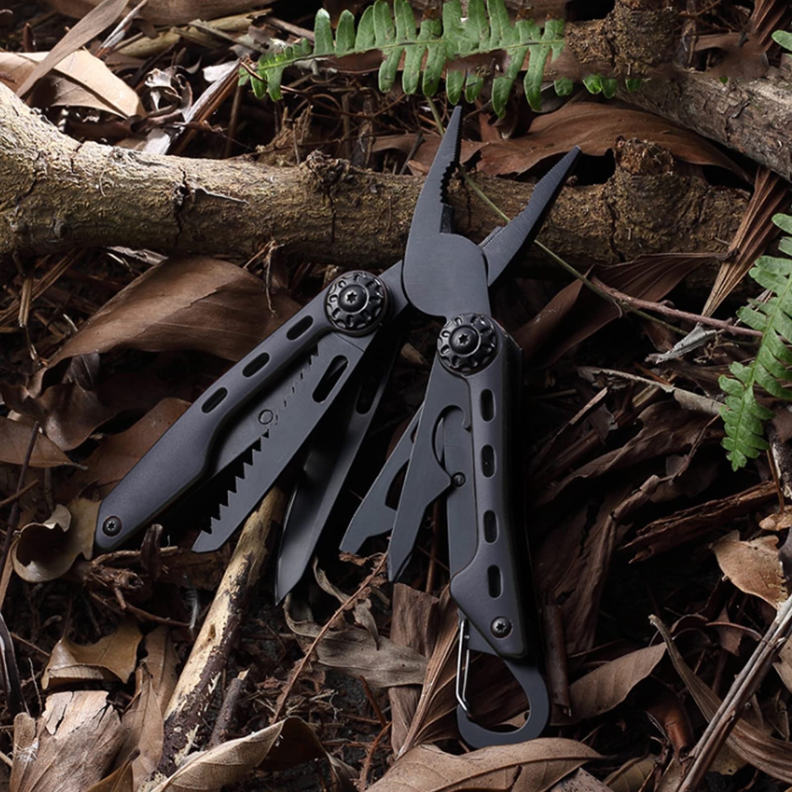 11 En 1 Multitools Multifonction Outil En Acier Inoxydable Couteau Pliant Pince Avec Sac En Tissu Oxford Pour Extérieur,Survie,Camping, Randonnée,Réparation Simple