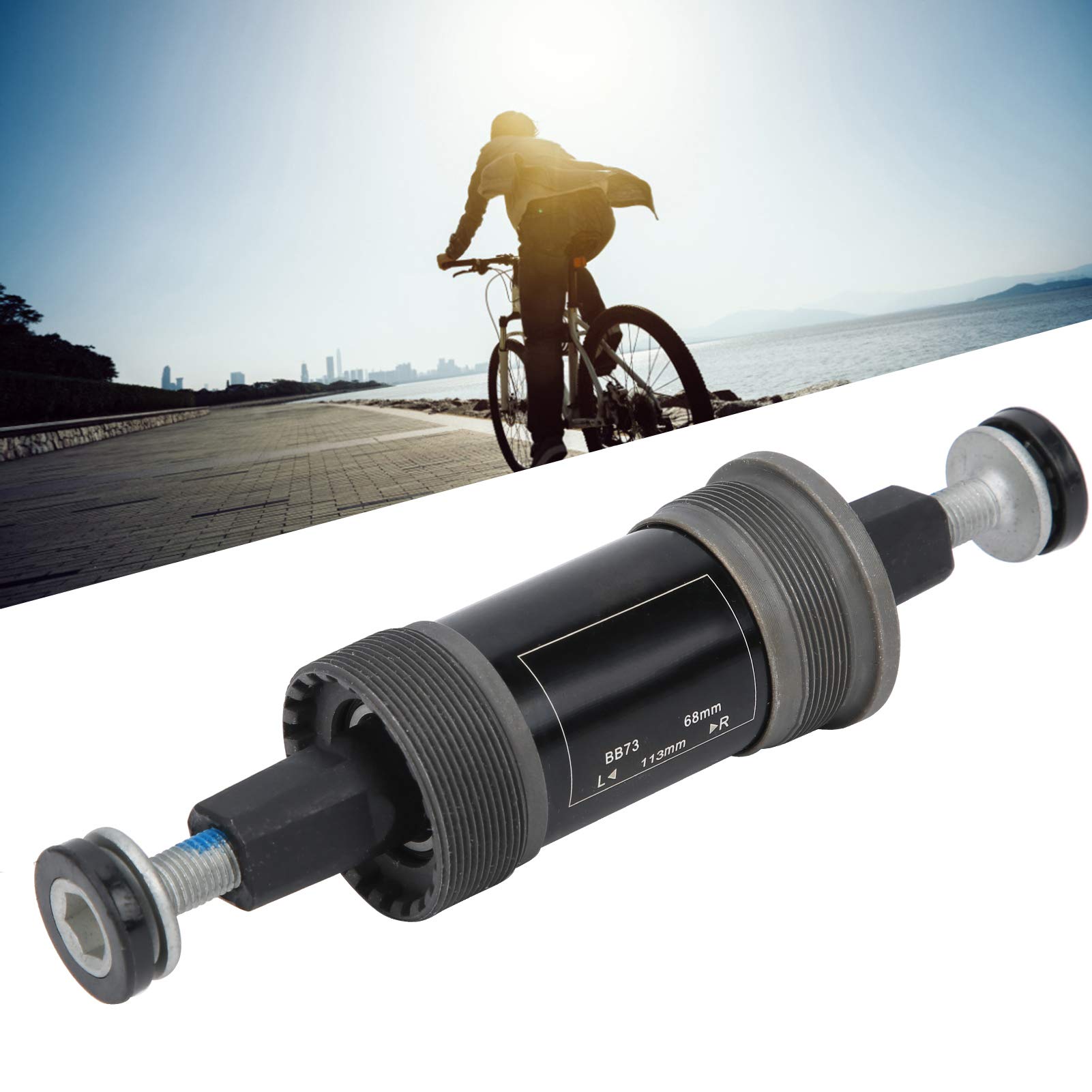 Boîtier De Pédalier Vélo BSA 68mm - Axe Carré En Acier - Roulement Scellé Sans Entretien