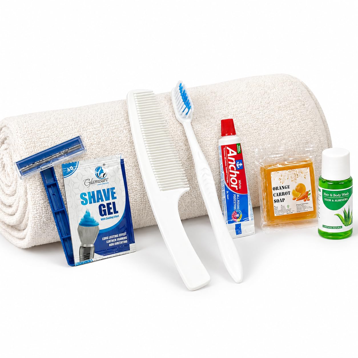 Sevenhills Toiletries 50 Sets Hotel Accessories,Guest House Kit,Guest Room Amenities,Marriage Guest Toiletry Kit Hospital Kit Polypack (50 Sets)-image-12