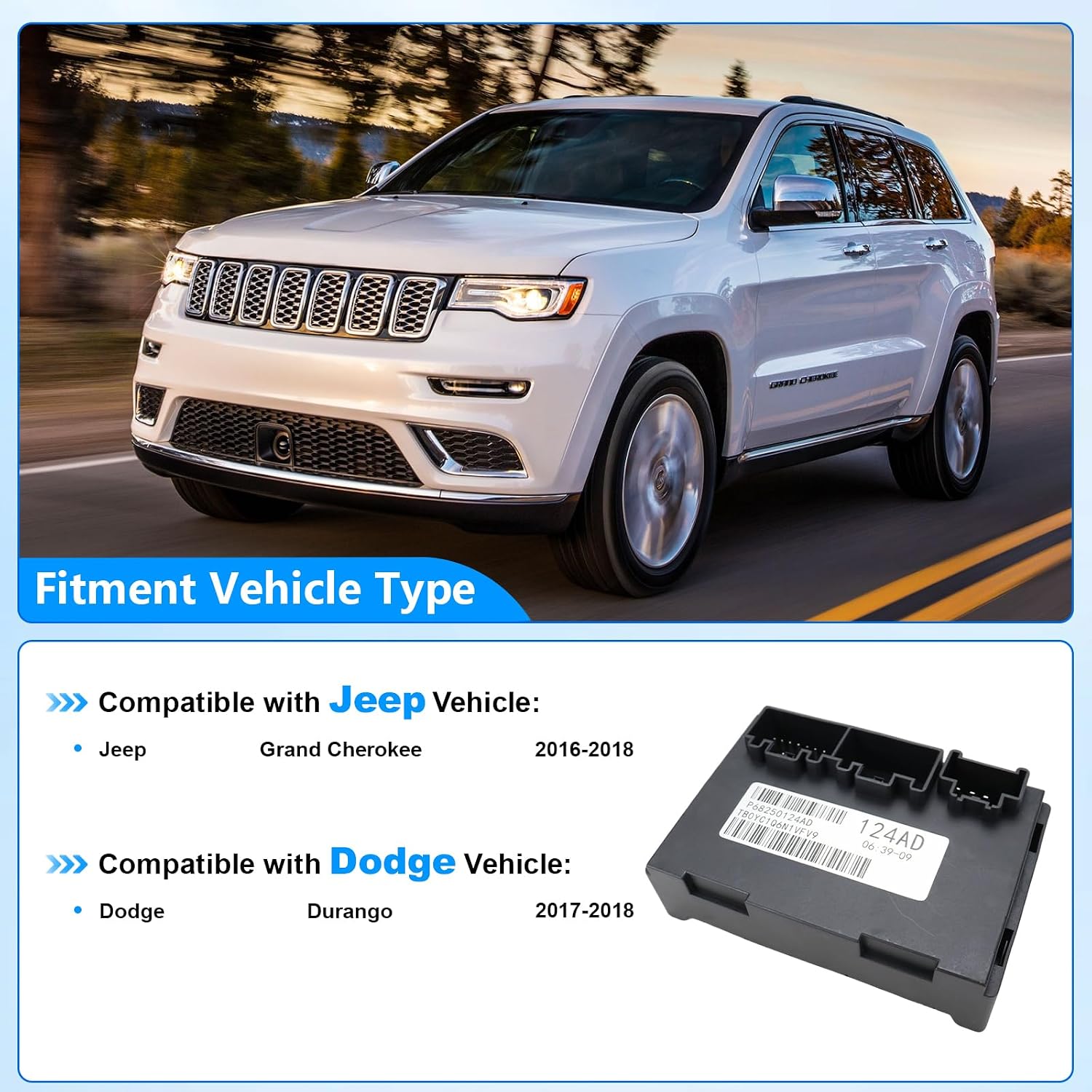 Transfer Case Control Module Compatible With Jeep Grand Cherokee 2016-2018