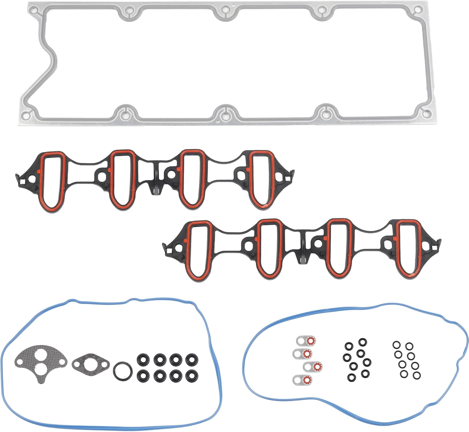 Dasbecan Intake Manifold Gasket Set for 1999–2009 GMC Sierra 4.8L/5.3L/6.0L