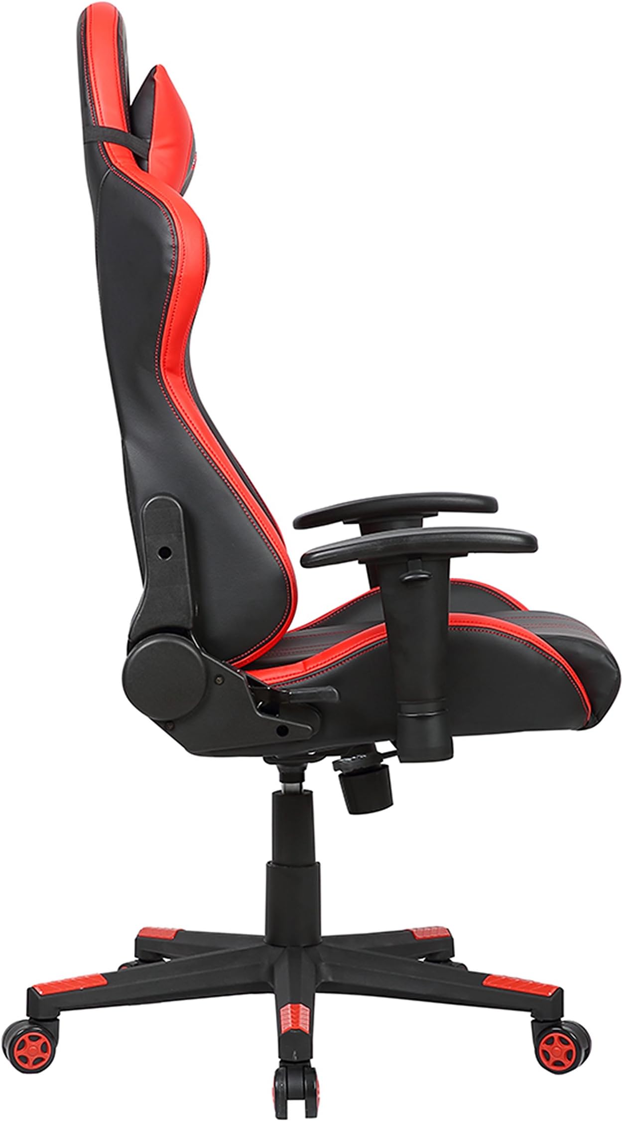 Turismo Racing Sovrano Series Gaming Chair Big and Tall - Black and Red - Seat has Dual MEMORYFOAM System for Optimum Comfort in Gaming for Big Guys