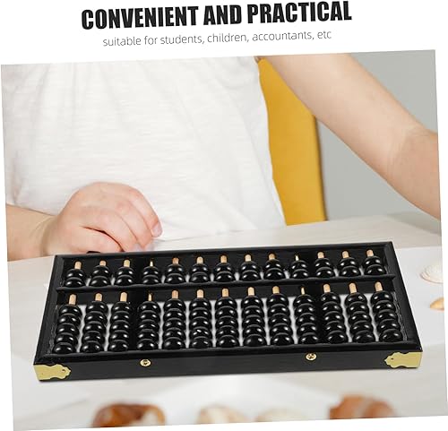 Miniatura 6 de TOYANDONA Abaco aritmético de madera de 13 niveles para niños, herramienta de aprendizaje de matemáticas, juguete educativo para niños y niñas