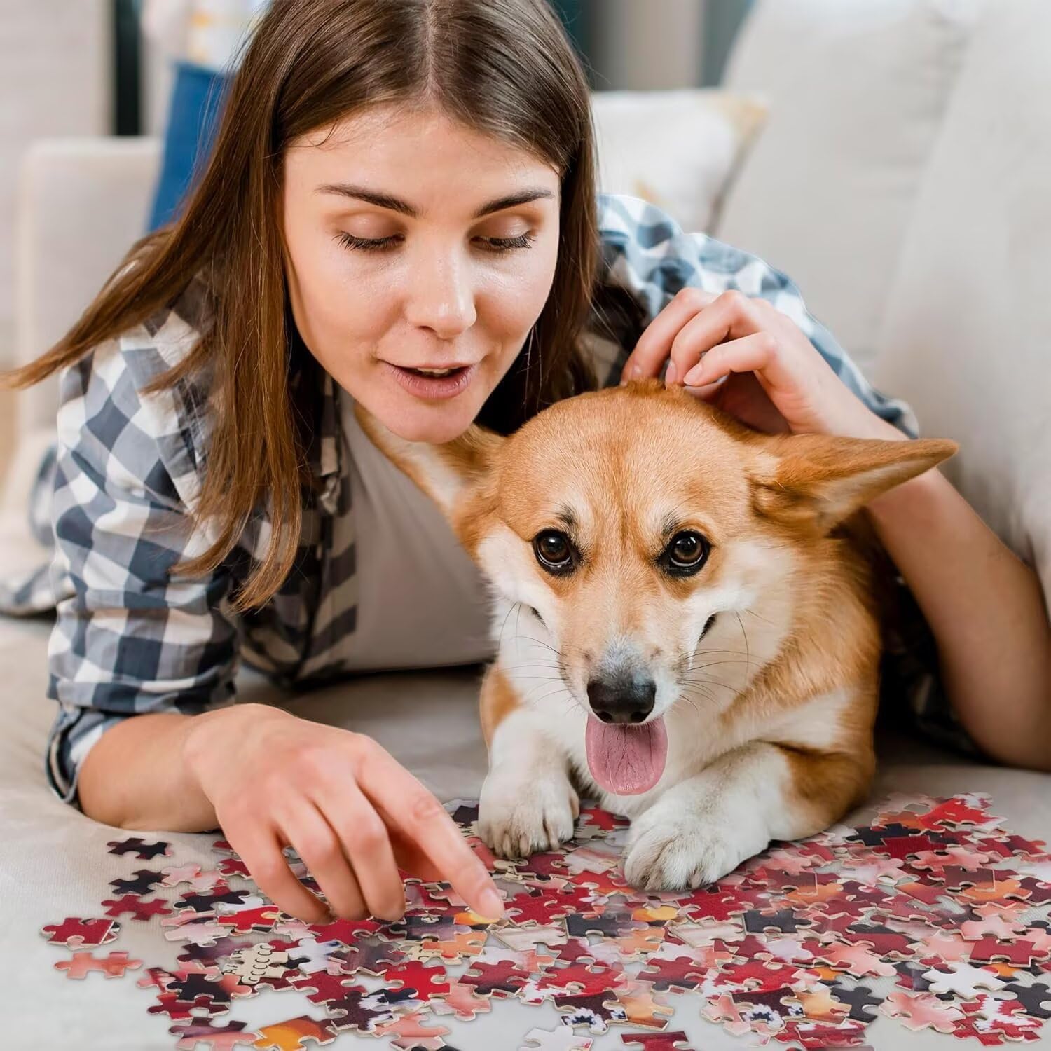 Wiesen Puzzle 4000 Teile, 3D Puzzle Erwachsene, EIN Herausforderndes Rätsel, Puzzlespiele für Die Ganze Familie, Geschenke für Männer, Frauen, Weihnachtspuzzle Home Dekoration Thema: Wiesen fr0-1048