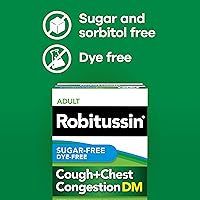 Vista 5 de Robitussin Medicamento DM para la tos y la congestión del pecho sin azúcar, sabor a menta, 4 onzas líquidas