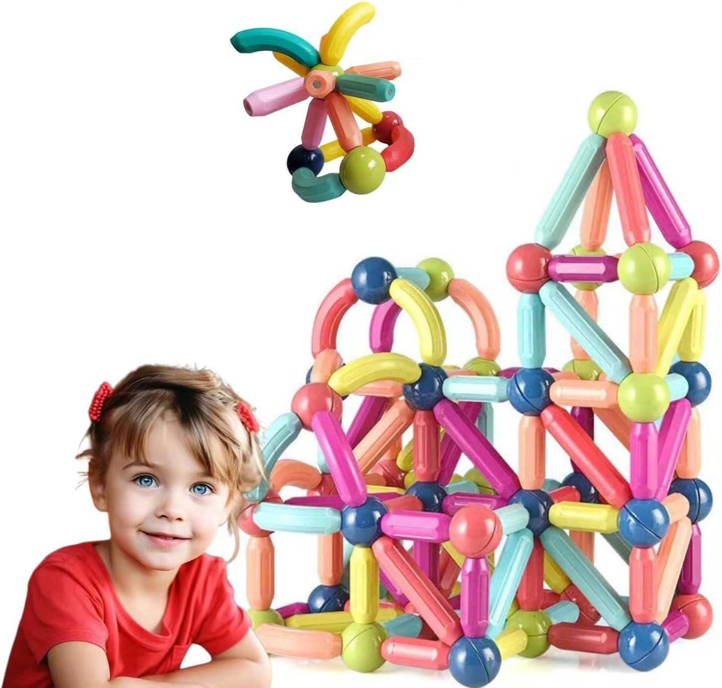 YOTYM Magnetic Balls and Rods Set, Magnetic Building Set, Magnetic Balls and Sticks - Featuring Safe, Extra-Strong, Montessori Toys STEM Stacking Toys for Boys & Girls 3+ Best Gift (36 PCS) (B0D3DXRFBF) Amazon Price History, Amazon Price Tracker