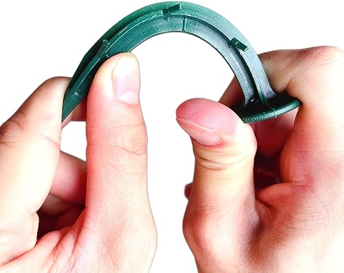 Miniatura 5 de Nigh 70 estacas de plástico HPDE de 4.3 pulgadas para jardín, anclajes de alta resistencia, picos de anclaje de paisaje de plástico para mantener la