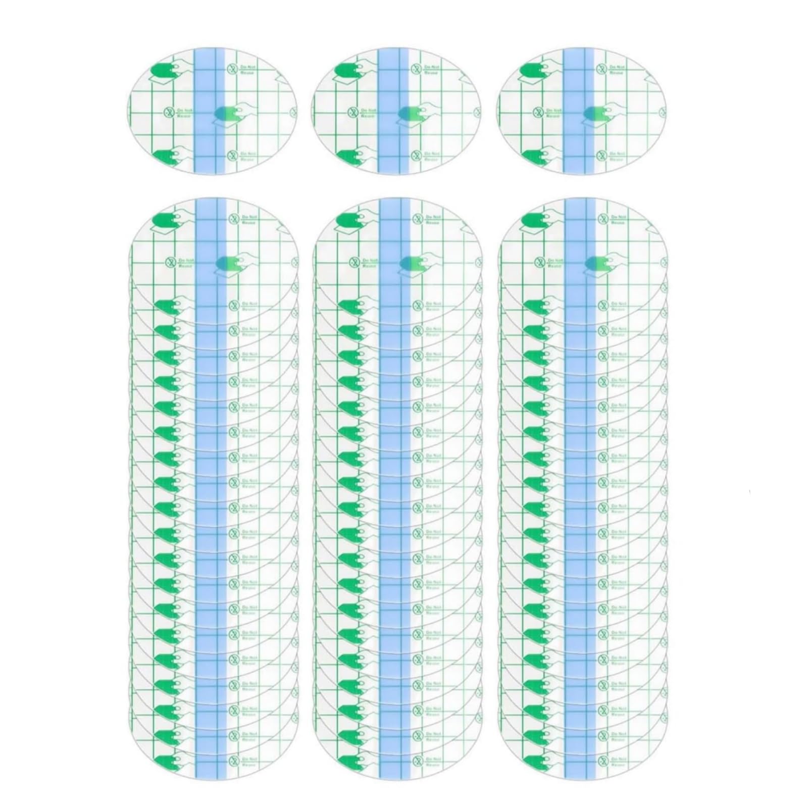 Confezione da 60 copriorecchie per doccia e nuoto, toppe adesive trasparenti impermeabili 5,5 x 8 cm, design senza cotone, adatti per adulti, ideali per surf, immersioni e tutte le attività acquatiche