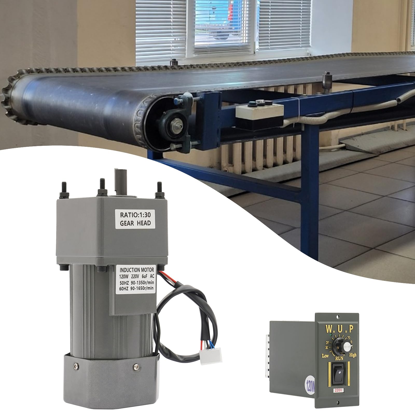220V & 120 W Elektrischer Getriebemotor mit Variabler Drehzahl