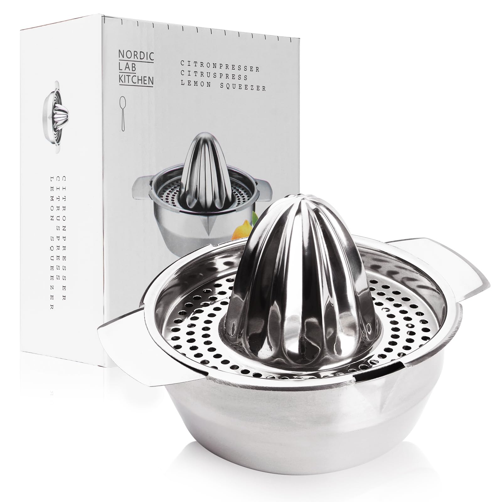 Exprimidor manual de frutas y limones de acero inoxidable, exprimidor manual de frutas para herramienta de cocina