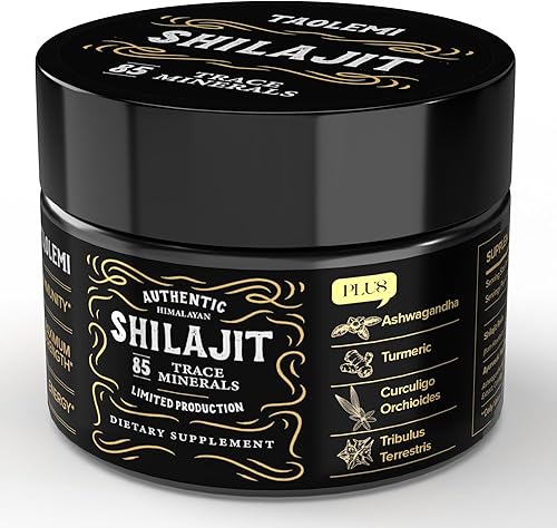Miniatura 1 de taolemi Shilajit - Resina orgánica pura del Himalaya, Shilajit con más de 85 minerales traza y ácido fúlvico para mejorar la energía y el sistema
