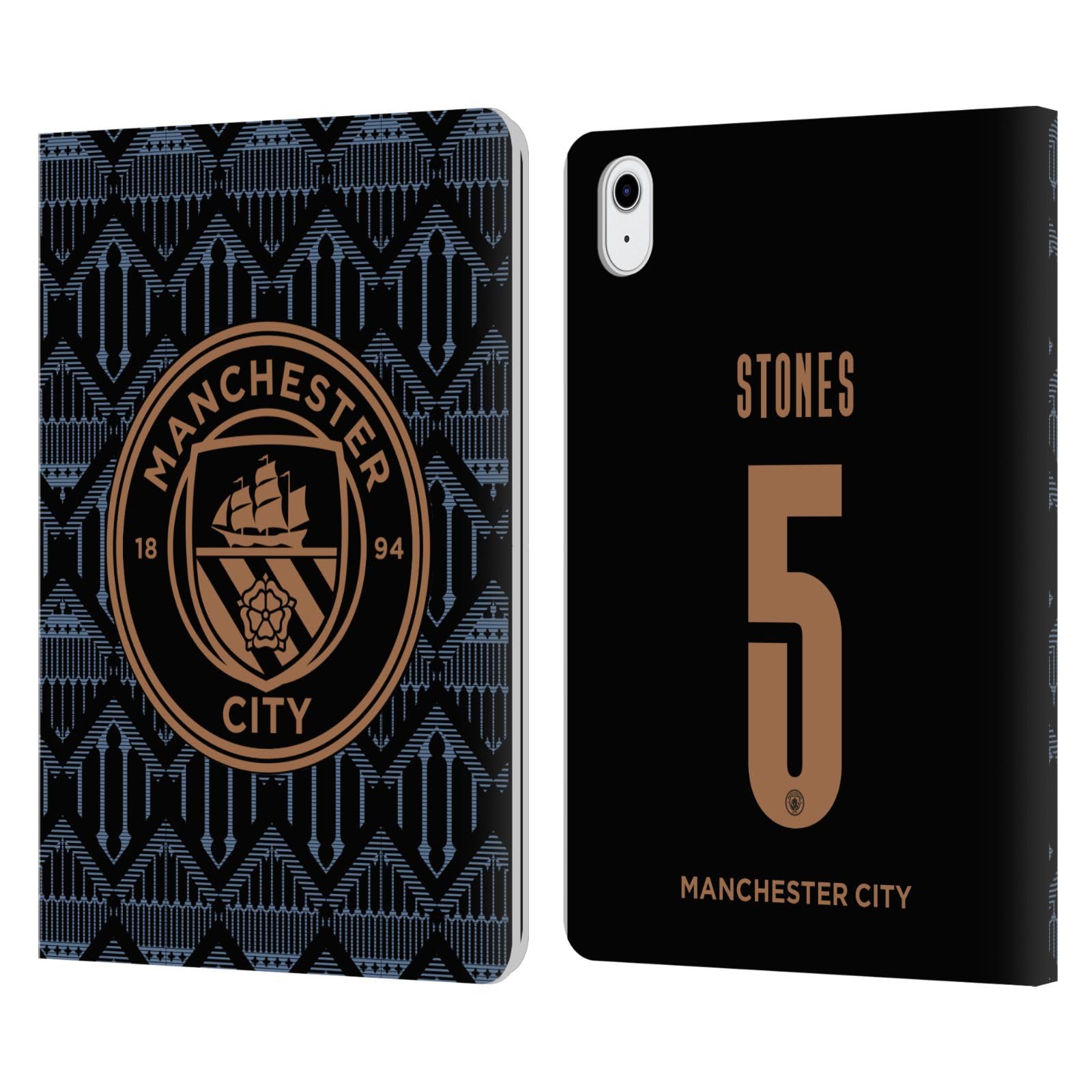Étui en cuir iPad Air 11 Manchester City aux finitions premium John Stones - 8