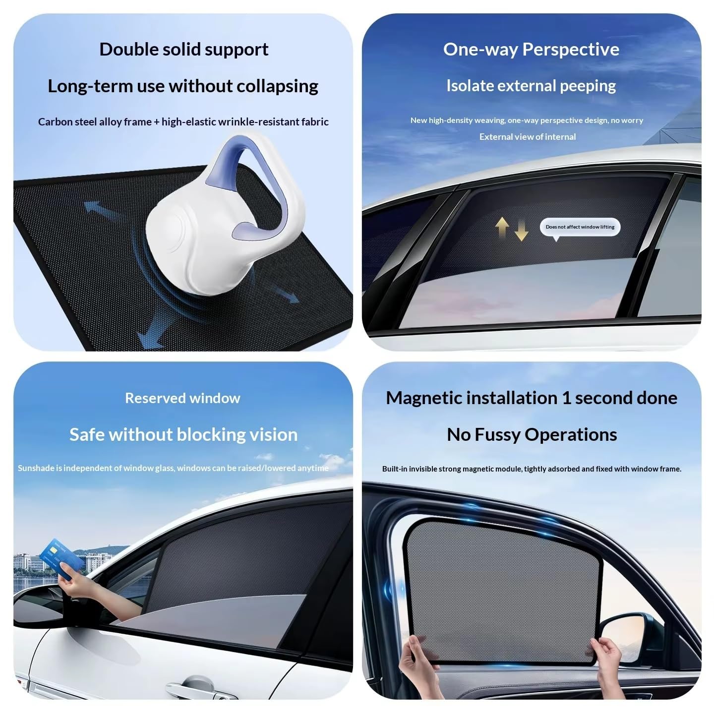 para Benz para Clase B W245 2006-2011 Parasol para Coche Cortina De Ventana Lateral Visera del Escudo Solar Parabrisas Delantero Cortinillas Coche(Front Windshield S)