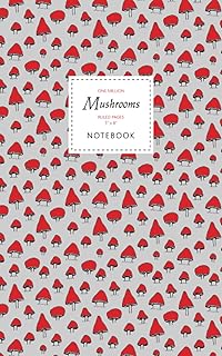 One Million Mushrooms Notebook - Ruled Pages - 5x8: (Magic Red Edition) Fun notebook 96 ruled/lined pages (5x8 inches / 12.7x20.3cm / Junior Legal Pad / Nearly A5)