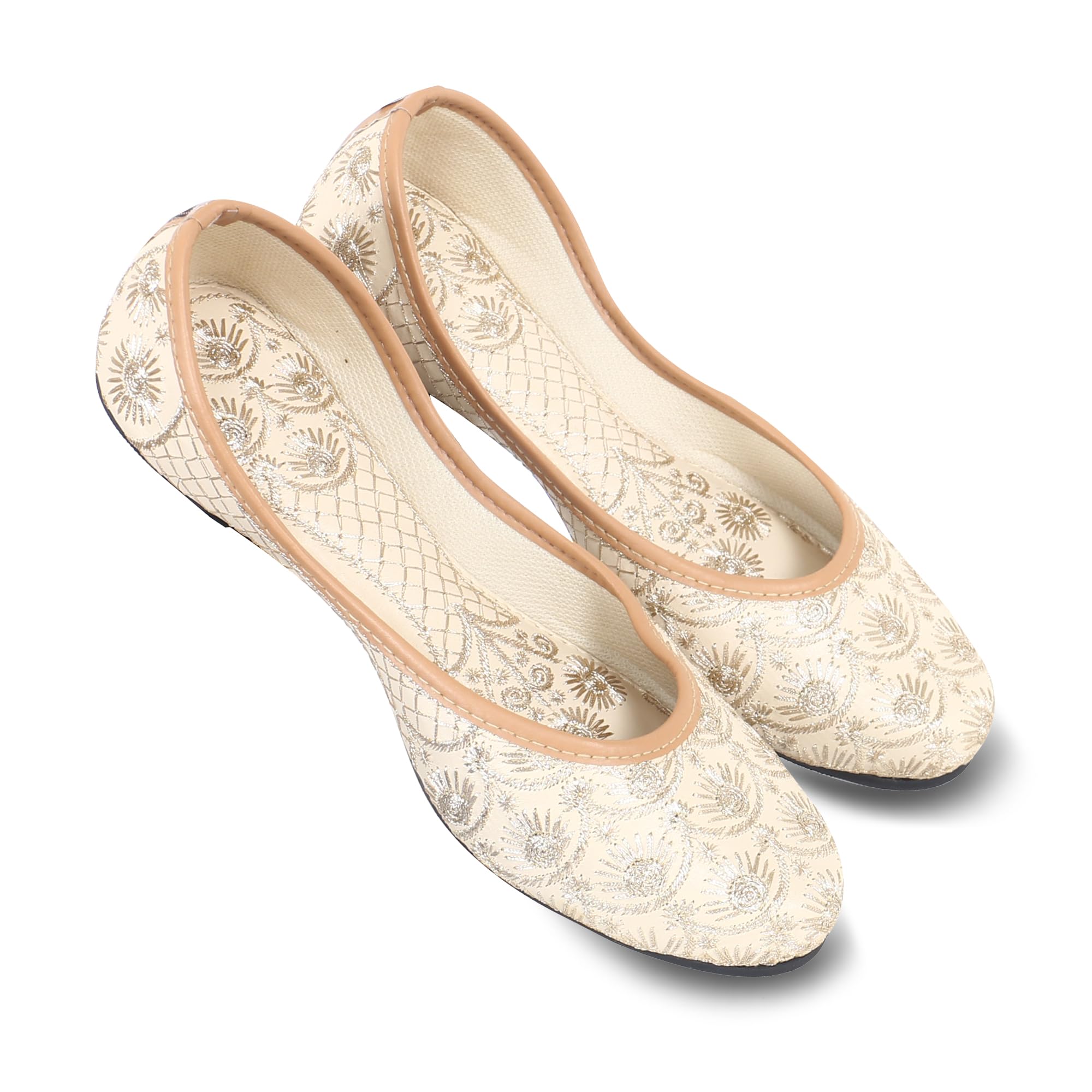 Women’s Embroidered Punjabi Mojaris Jutti Juti's Shoe-image-35