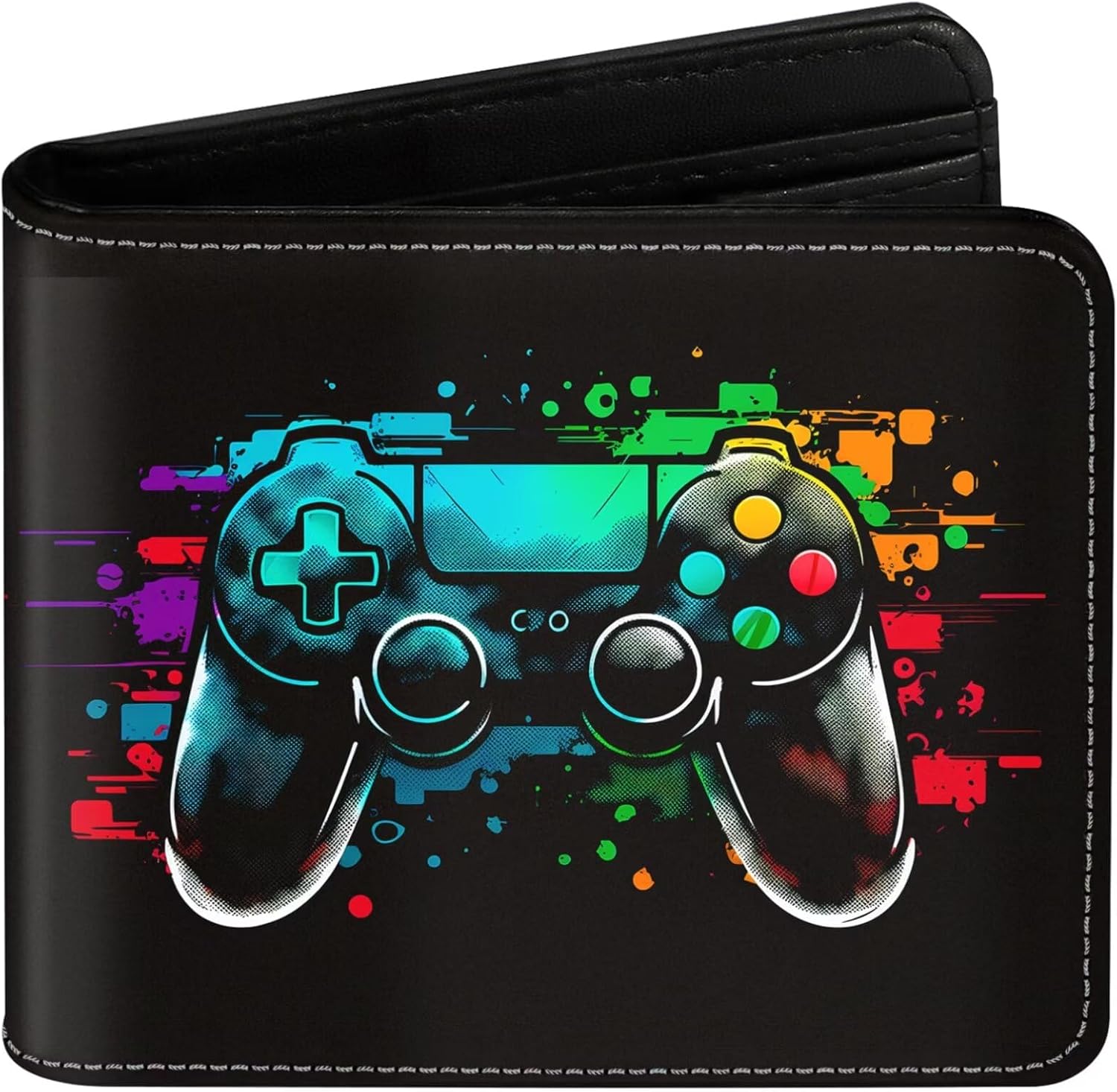 Boys Wallet Gifts for Gamers Boys Gamepad Leather Wallets