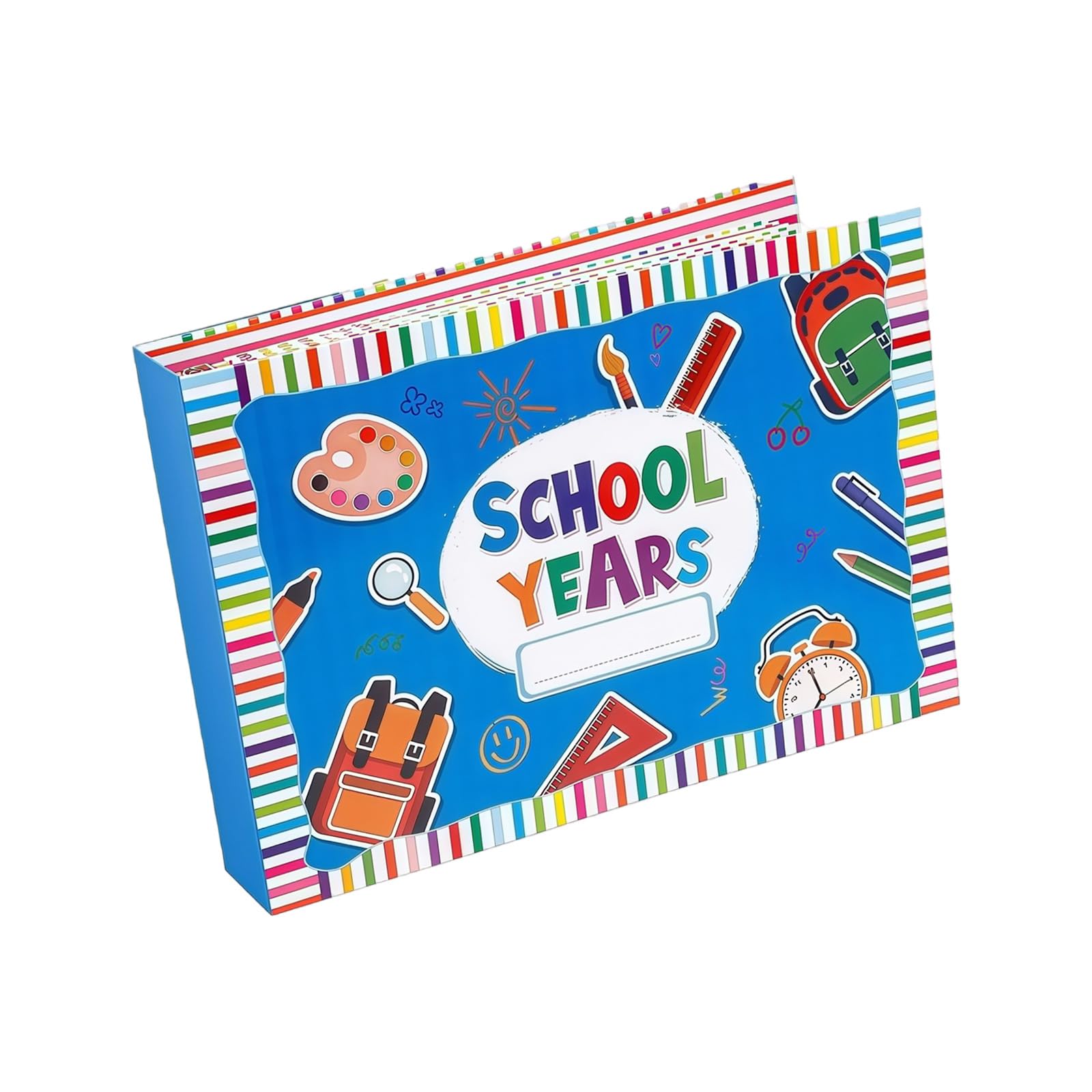 Heartwarming School Life Scrapbook Diary Book with Special Pages for Annual Tradition and Cherished Childhood Moment Multipurpose Memory Journal