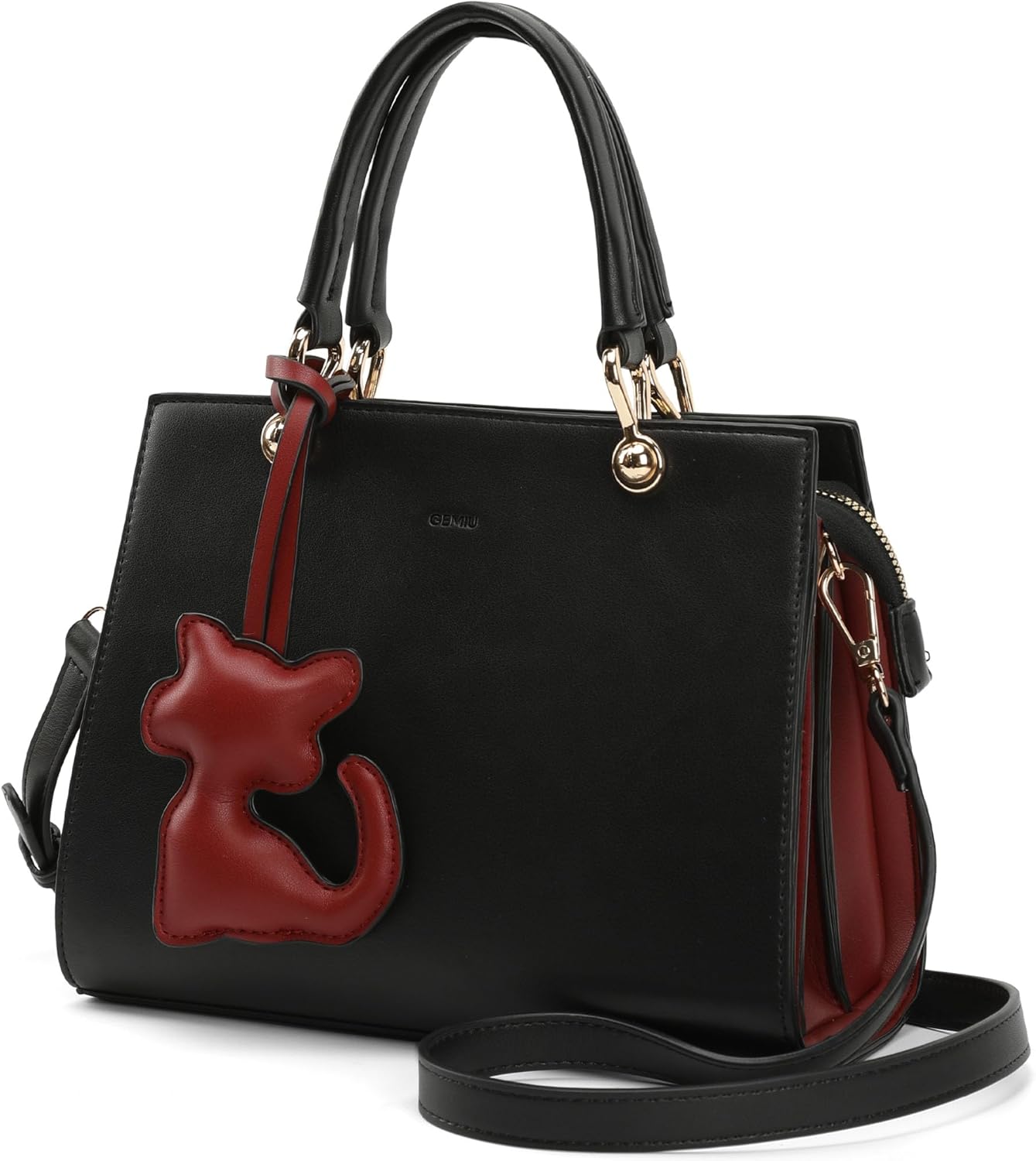 GEMIU Hand Bags for Women Top Handle Satchel Shoulder Boston Bags Women's Small Leather Crossbody Bag
