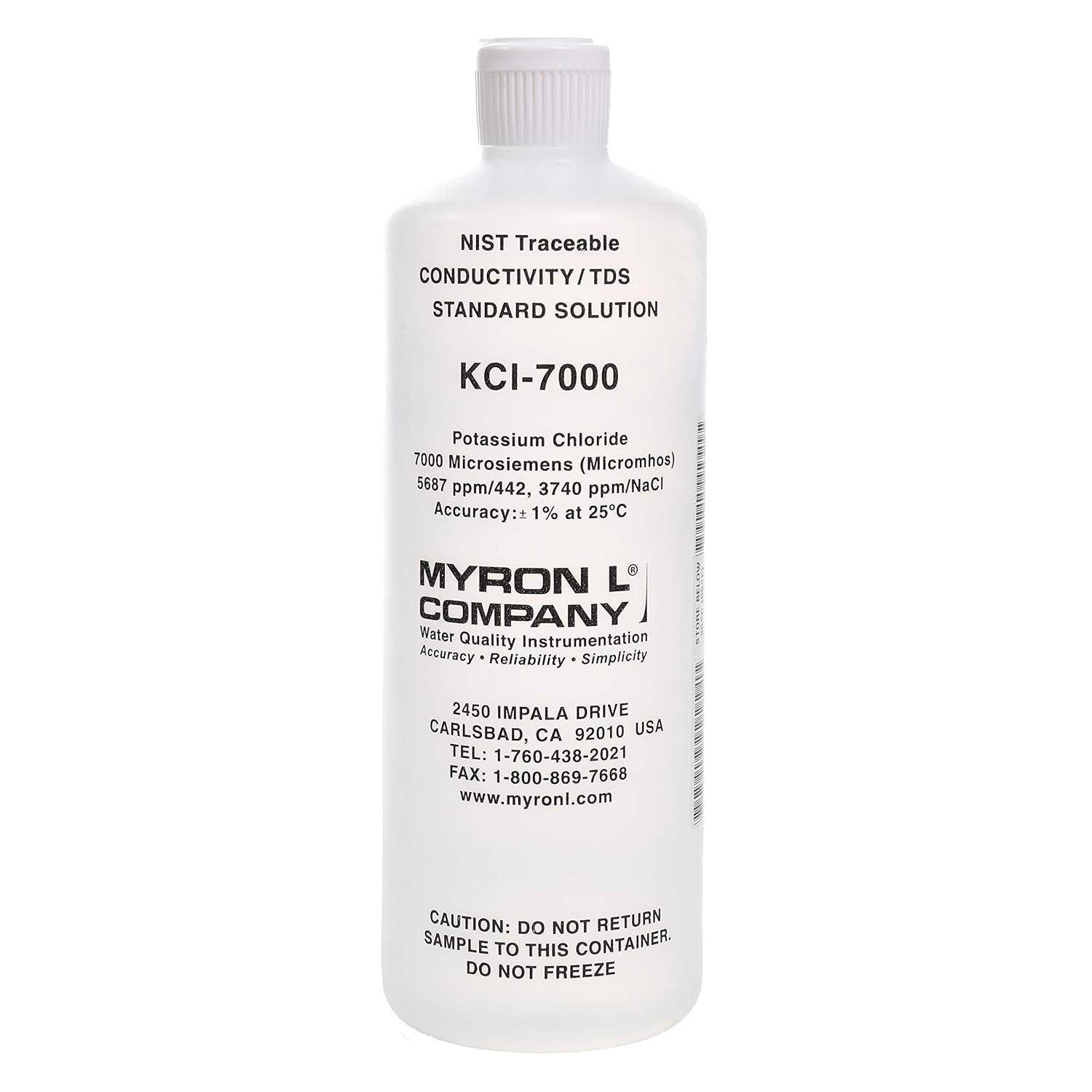 Myron L Company 7000uS Calibration Solution, Quart