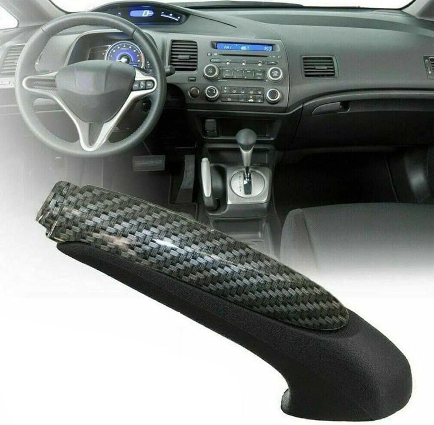 Emergency Parking Brake Handle for 2006 2007 2008 2009 2010 2011 Honda Civic USA Front Hand Brake Cover 47115-SNA-A82ZA 47125-SNA-A82ZB