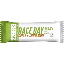 226ERS Endurance Fuel Bar Race Day, Vegan Energy Bars with BCAA's 811 and Vitamins, Apple & Cinnamon - 1 bar