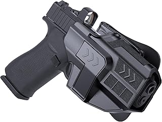 OWB Holster for Glock 43X MOS/48 MOS, Gun Holsters for Glock 43/43 x / 48, Adjustable Retention Level Ⅱ Pistol Holster wit...