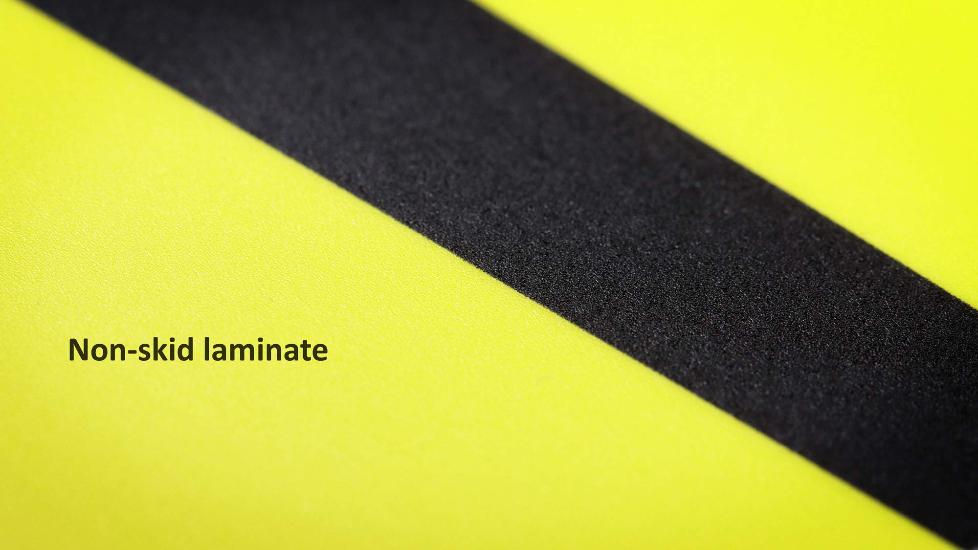 Adesivi Distanziamento Sociale - 20x20cm, Giallo/Nero, Vinile Antiscivolo - Foto 2