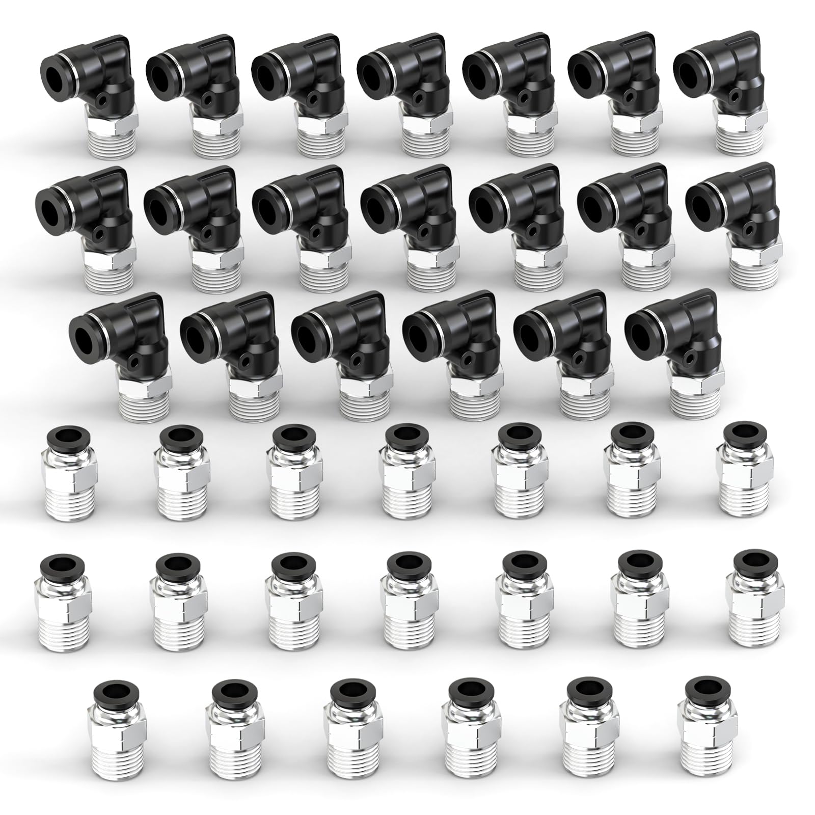 10 piezas azul de 10 mm de diámetro exterior en T de 3 vías empujar para conectar neumáticos accesorios (PE-10) — view 27