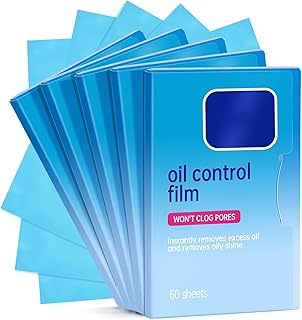 5 Packs Oil Blotting Papers for Face (300 Sheets) - Oil Absorbing Blotting Sheets for Oily Skin, Makeup-Friendly & Portable Oil Wipes