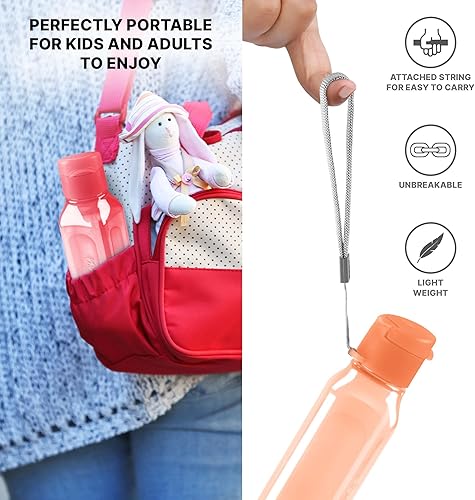 Miniatura 4 de MILTON Botella de agua de viaje, 1 botella deportiva reutilizable con tapa de cierre fácil de abrir y cuello a prueba de fugas, botellas de agua de