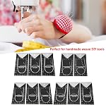 Circular Knitting Needle Set, 11 Pieces Stainless Steel 43/65/80cm Round Metal Crochet Hook Kit for Hand Sewing Crafting Weaving