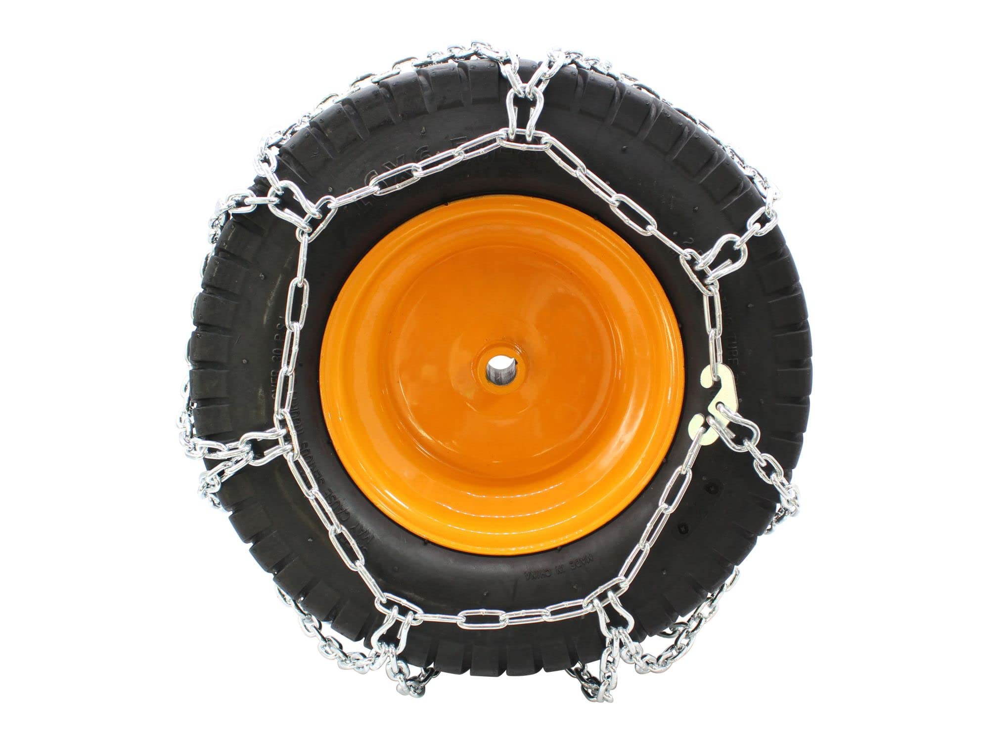 SECURA 2x Schneekette im SET - Kompatibel mit Rasentraktoren & Aufsitzmäher, 20x10.00-8 - langlebig, hochwertig & einfach zu montieren