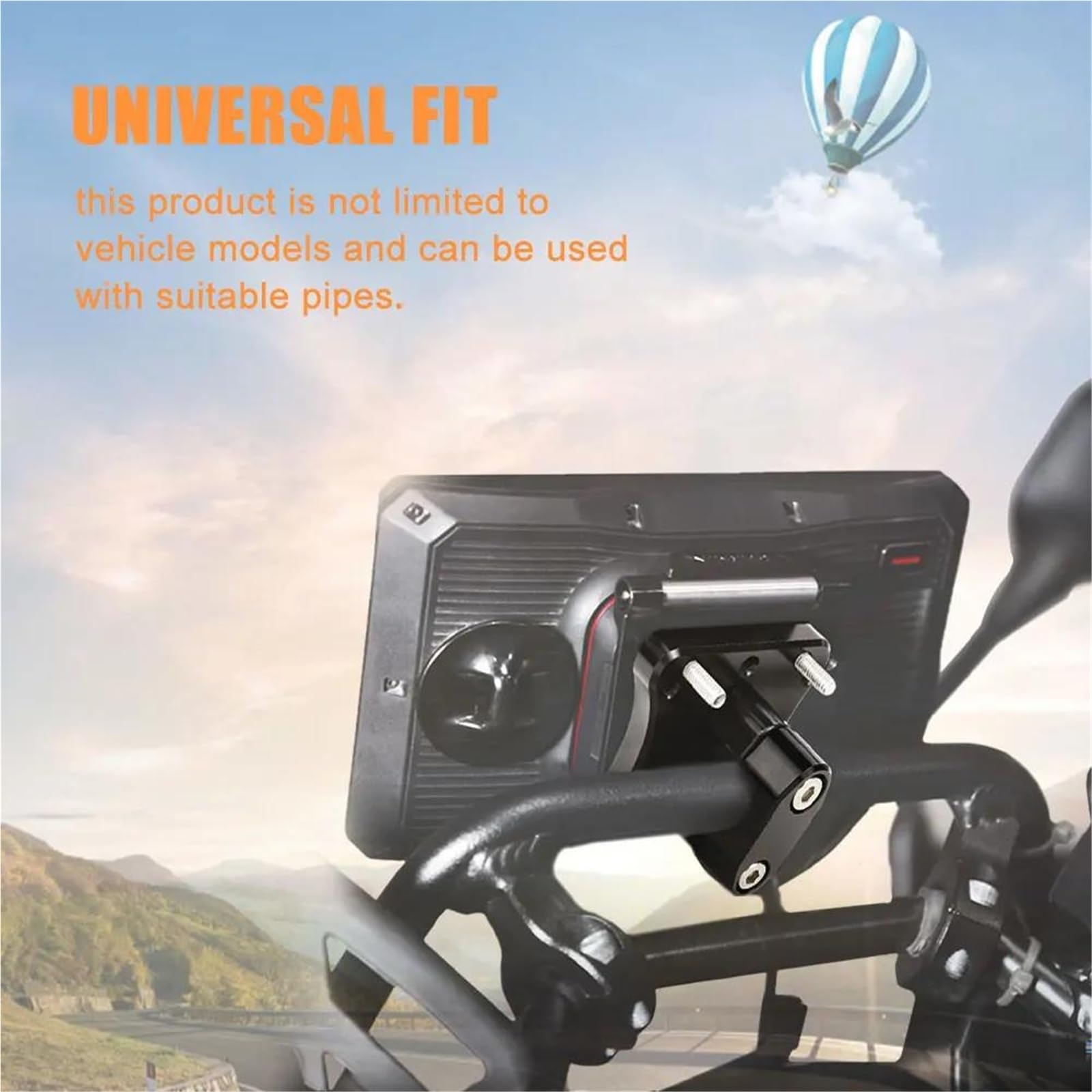 ZAPORA Abrazadera De Barra 12mm AMPS Accesorios Soporte GPS Navegación Motocicleta para R1300 GS 2023-2024