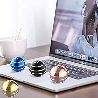 Vista 5 de Kinetic Spinning Desk Toy, Spinner Fidget de 1.77'' para Oficina, Adultos, Juguete de Ilusión Óptica para TDAH Ansiedad, Fidget de Metal para Padre