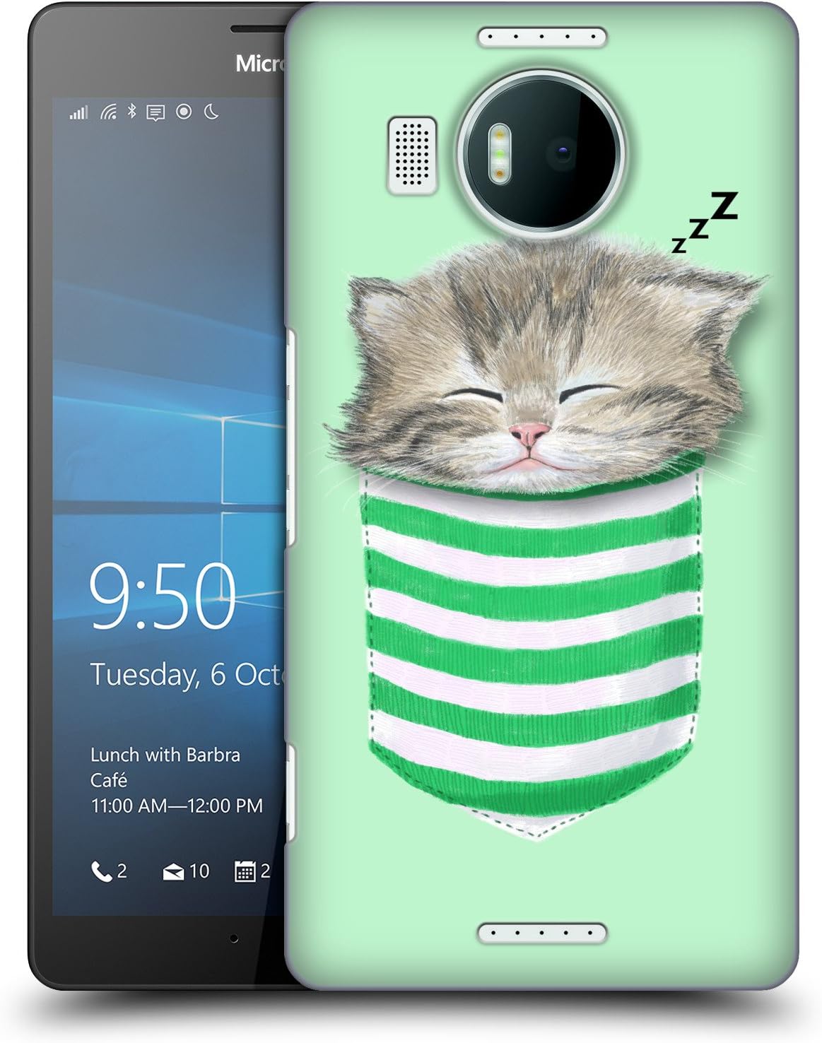 Official Tummeow Pocket Cats 2 Hard Back Case for Microsoft Lumia 950 XL