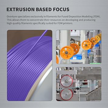 OVERTURE Super PLA+ Filament, Toughness Enhanced PLA Plus, Purple