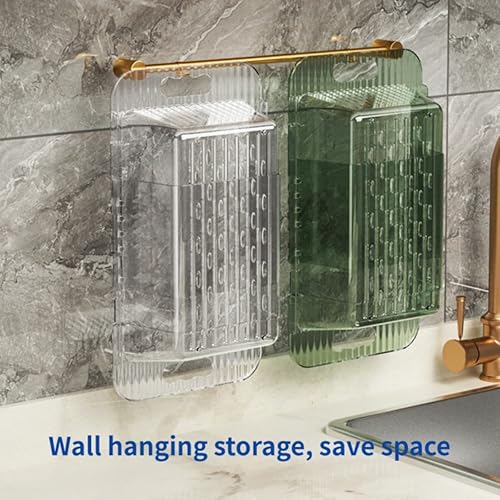 Miniatura 8 de Cesta coladora para colgar sobre el fregadero, lava verduras y frutas, drena pasta cocida y platos secos, coladores y coladores extensibles para