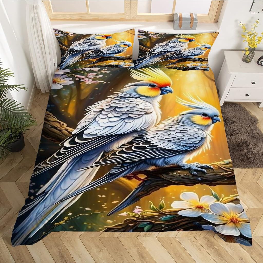 BAIL Komplet pościeli 220 x 240 cm, dwustronna, oddychająca, przyjemna pościel z zamkiem błyskawicznym + poszewka na poduszkę 80 x 80 cm, dla chłopców i dziewczynek