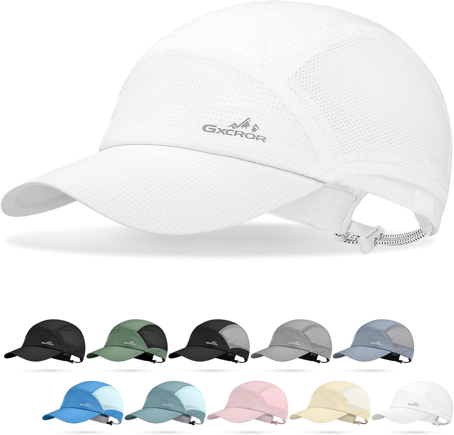 GXCROR Performance Baseball Cap for Men & Women – UPF 50+ Running Hat, Lightweight Quick-Dry Sports Hat for Golf, Hiking, Gym