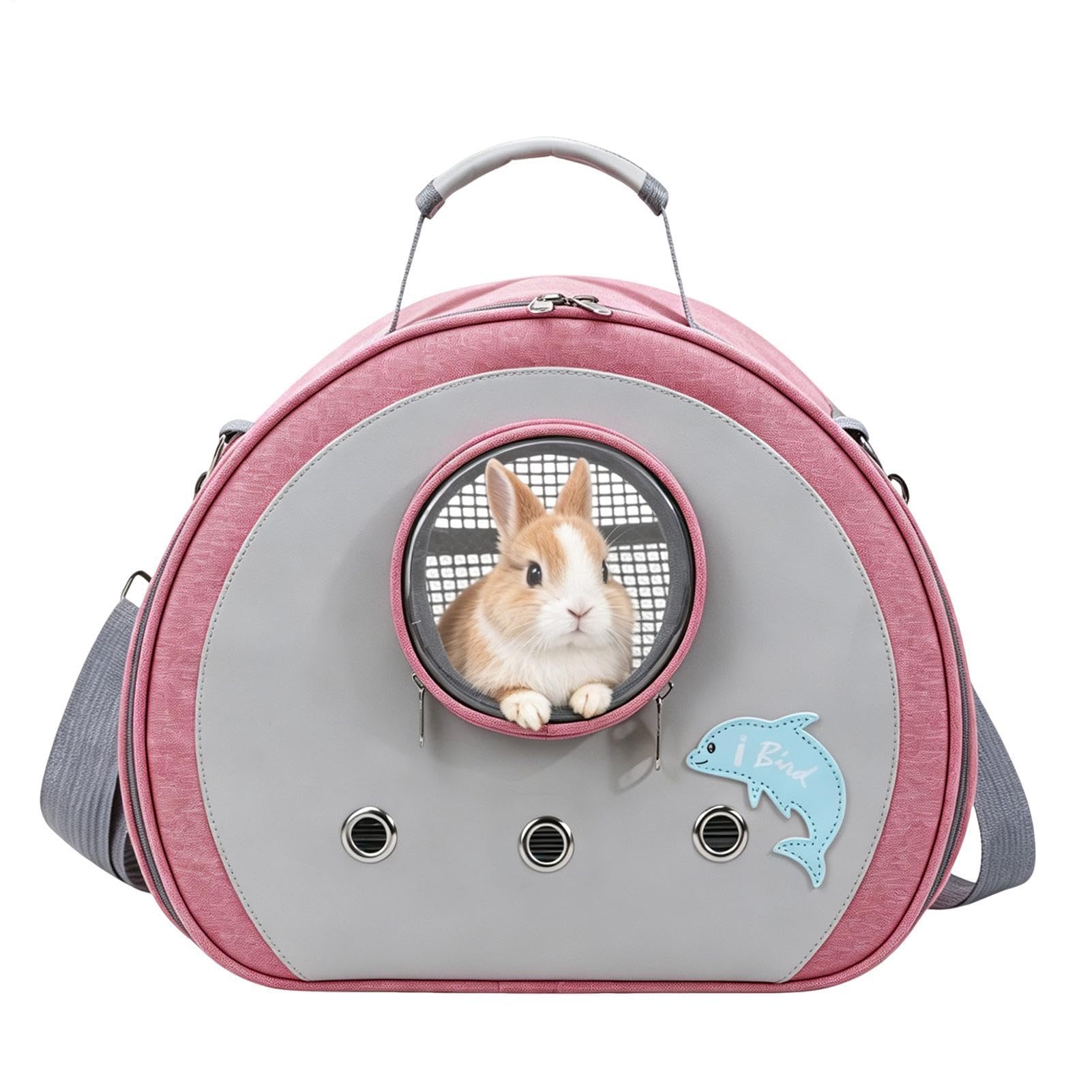 Sac de transport pour chinchilla lapin chat chiot en tissu Oxford zippé