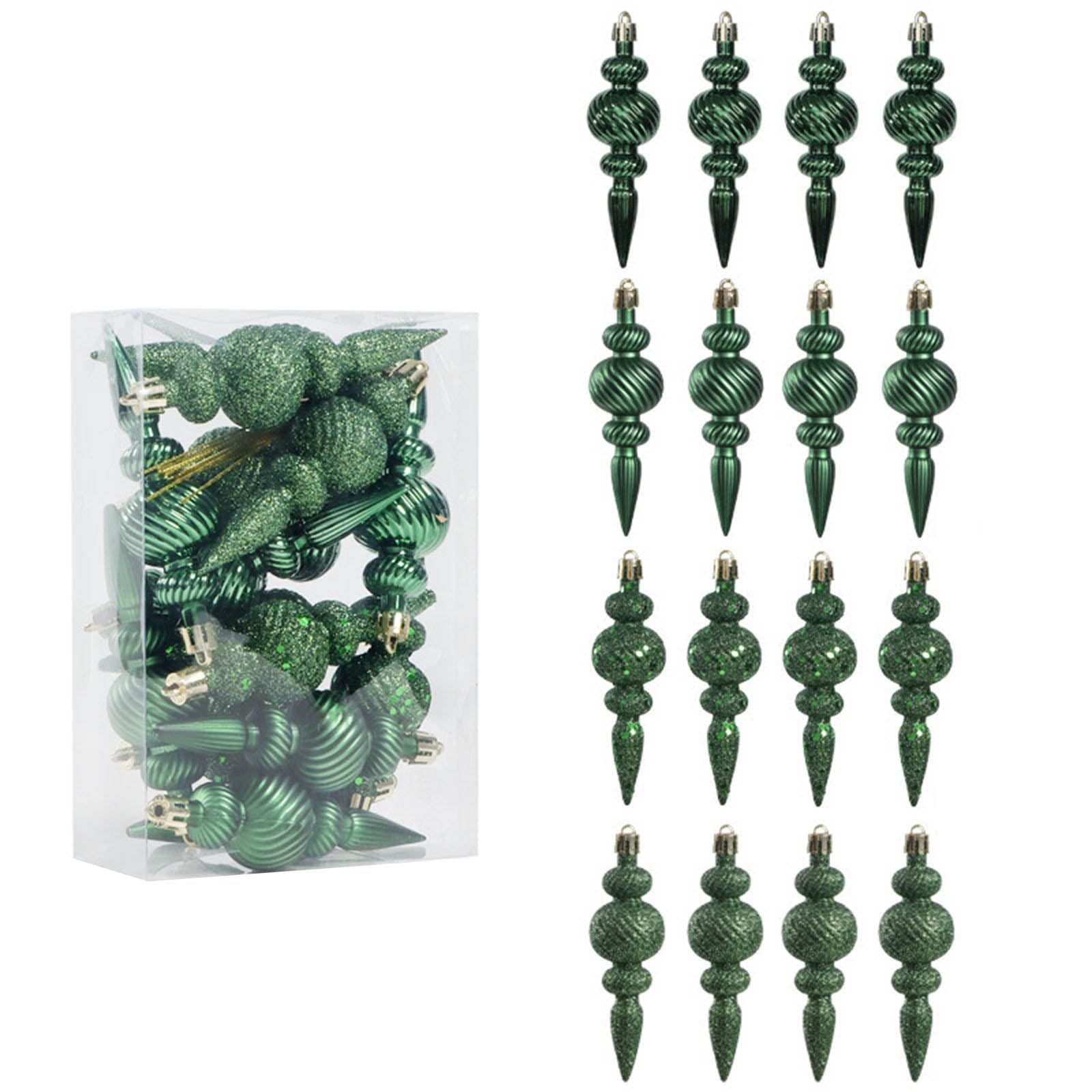 Tfaoys Green Festival Hanging Decorations Colorful Painted Irregular Tapered Design Christmas Decoration For Indoor Outdoor Party Colorful Festival Tree Decorations