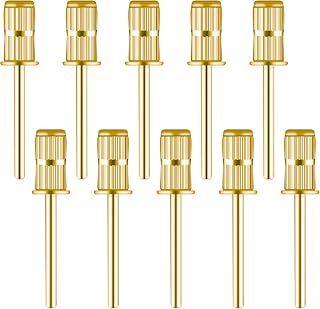 Generic 10pcs Nail Polishing Ring Bearing, 3/32 inch Sanding Bits for Nail Drill, Professional Nail Drill Bits for Electric File Nail Sanders Manicure Pedicures