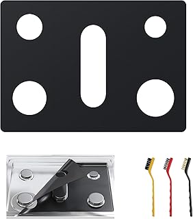 Stove Top Protector PLUS for Frigidaire Gallery Gas Range - 1 Pc （Thicker Version）Reusable Splatter Guard Liner,Only Compatible with GCFG3060BF/GCFG3060BD, 3 Free Cleaning Brushes