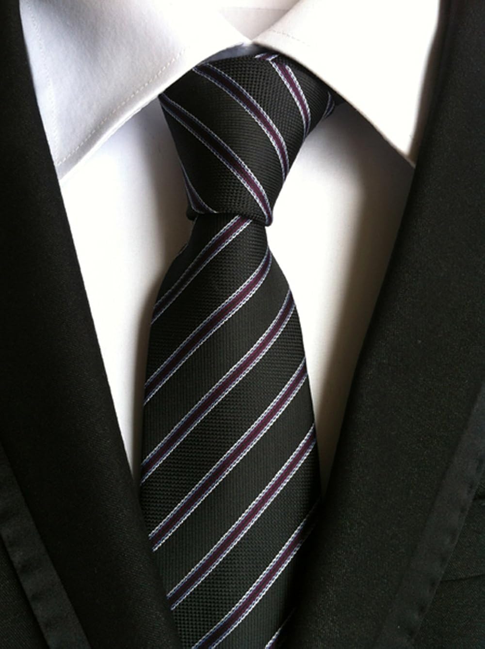 WeiShang Lot 6 PCS Classic Men's 100% Silk Tie Necktie Woven JACQUARD Neck Ties : Clothing, Shoes & Jewelry