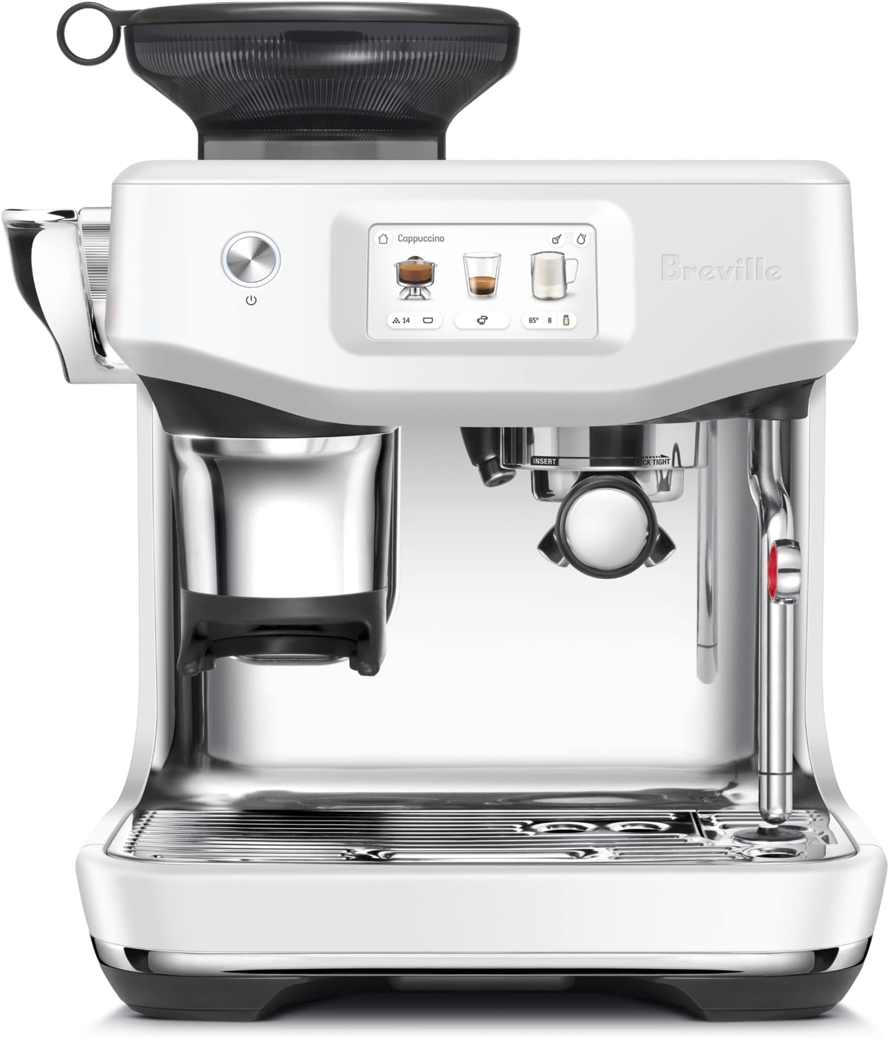 Brevillethe Barista Touch Impress Coffee Machine - Sea Salt BES881SST2IAN1, silver