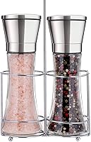 Vista 7 de Molinillo profesional de sal y pimienta de acero inoxidable con grosor ajustable con cinco niveles de molienda, molinillos de pimienta, agitadores