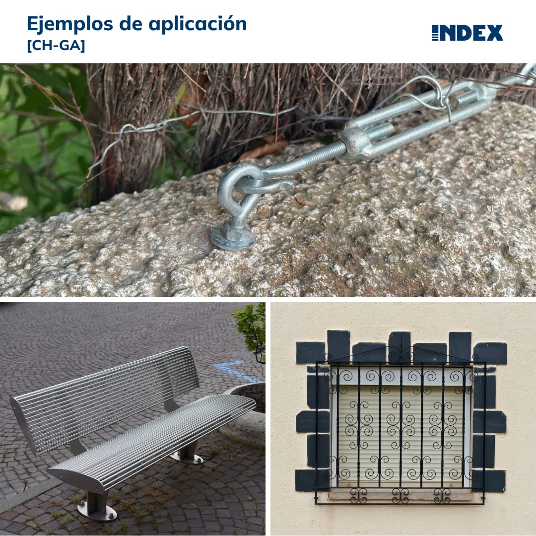 INDEX Fixing Systems CH-GA Pack of 25 High Load Anti-Twist Anchors Zinc Plated Coated M12 x 80 mm Diameter 16 mm - Image 2