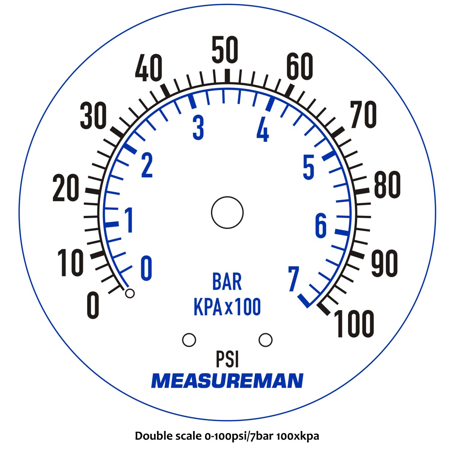 Measureman Pressure Gauge - 0-100psi -7