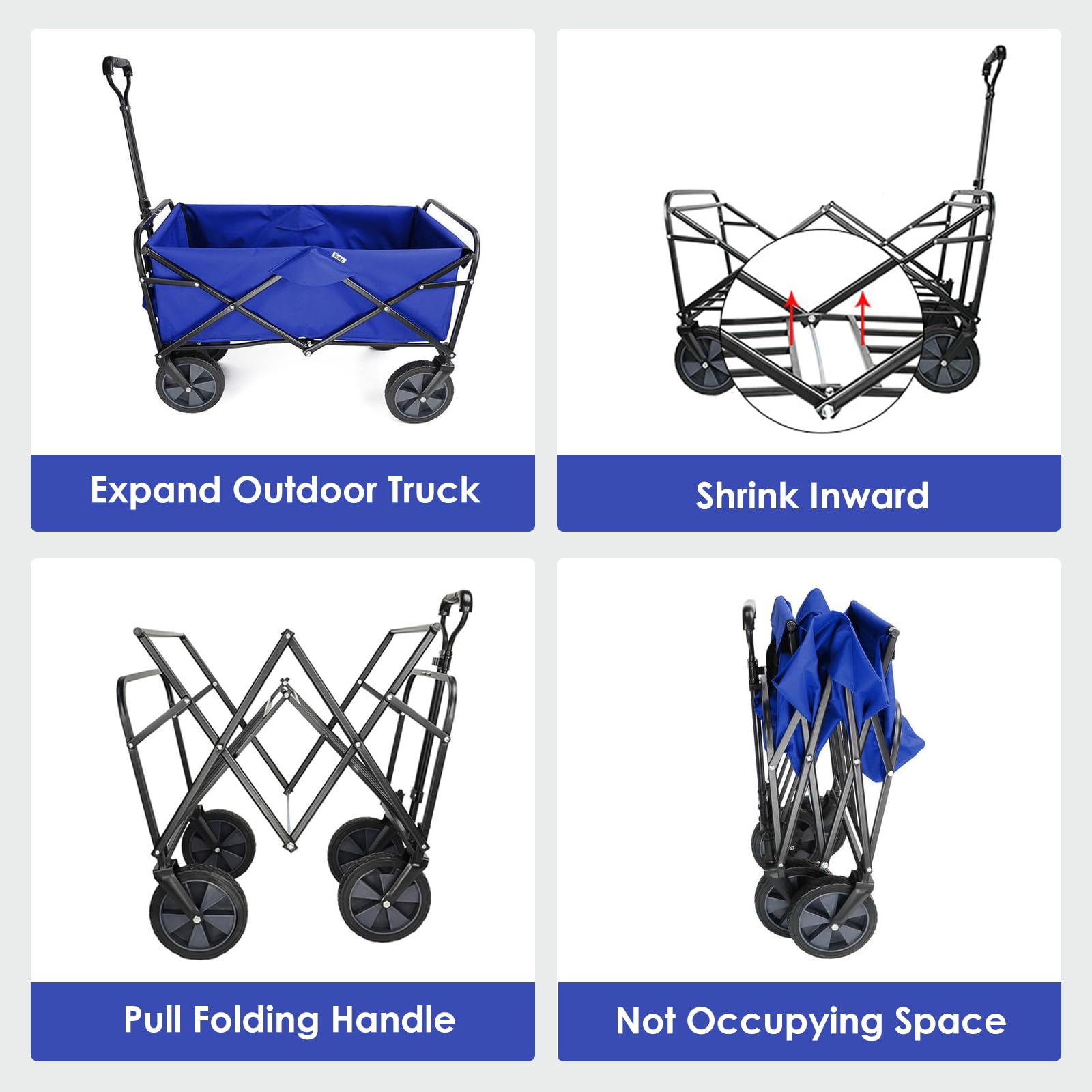 Bag Outdoor Foldng | Heavy Duty Collapsble Wagon Cart Cooler